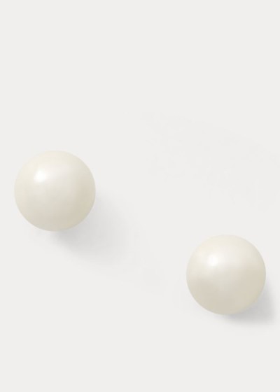 Women's Ralph Lauren 8 mm Faux-Pearl Studs | 412605XJQ